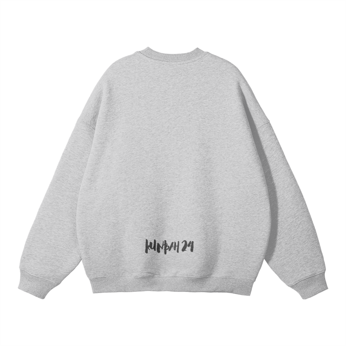 kunbah24 flower grey pullover