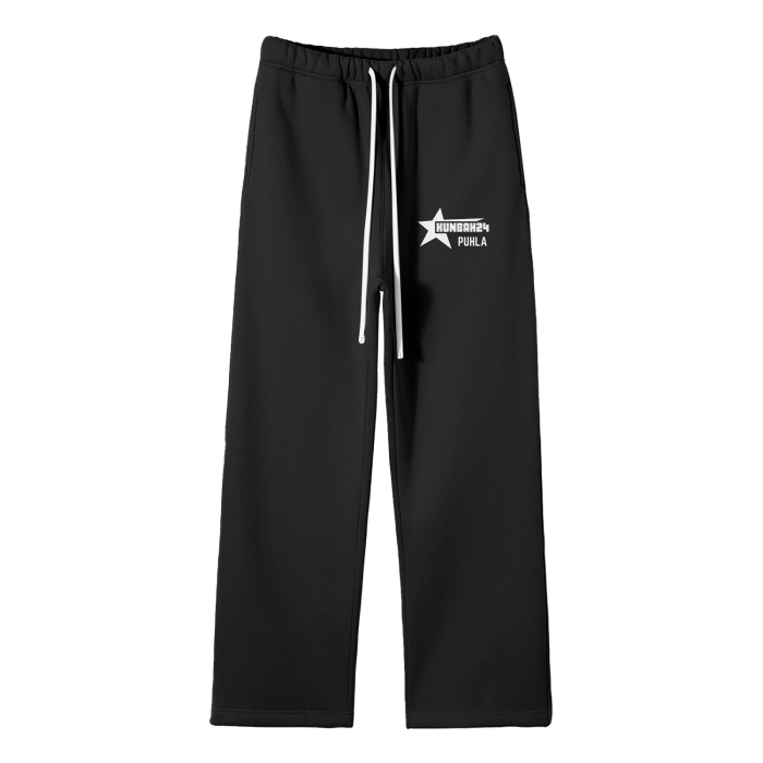 Kunbah24 black Straight Leg Pants